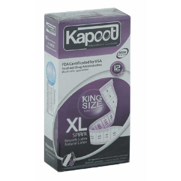 کاندوم کاپوت مدل XL Spiral بسته 12 عددی