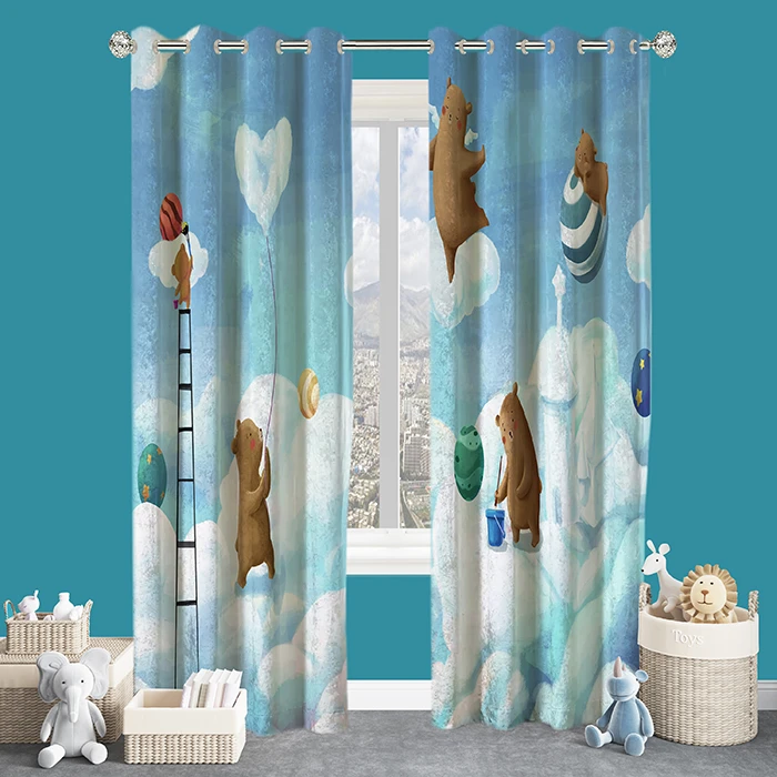 پرده مدل هازان HZD1166 سایز 280×140 سانتی متر