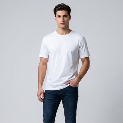 تی‌شرت آستین کوتاه یقه گرد مردانه ال سی وایکیکی مدل S625457Z8