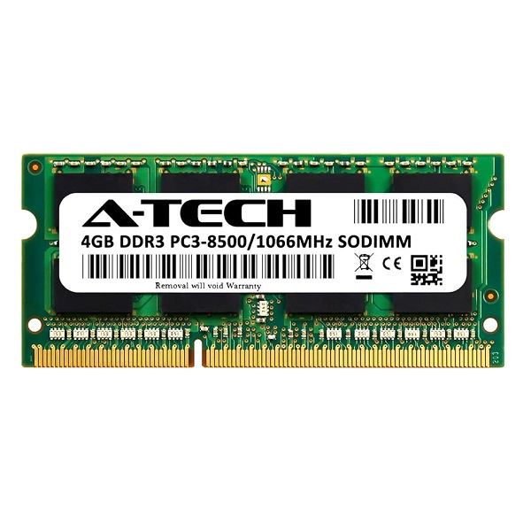 رم لپ تاپ DDR3 تک کاناله 1066 مگاهرتز CL9 ای تک مدل PC3-8500s ظرفیت 4 گیگابایت