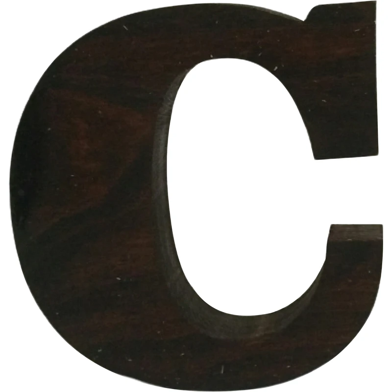 دکوری مدل حرف C چوبی