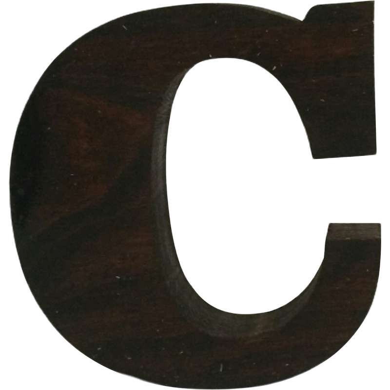 دکوری مدل حرف C چوبی