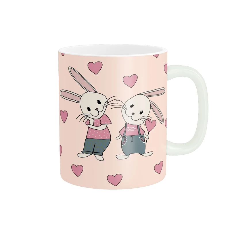 ماگ پاد آفرین طرح خرگوش کد 5439