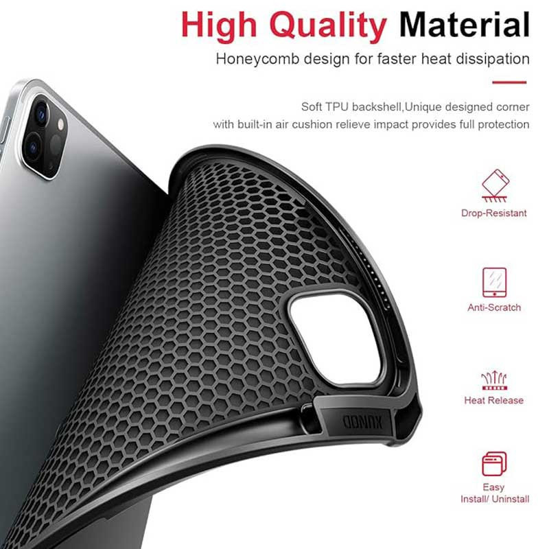 کیف کلاسوری اپیکوی مدل Xundd Leather مناسب برای تبلت اپل iPad Air 13 2025 / iPad Air 13 2024 / iPad Pro 12.9 2022 / 2021 / 2020