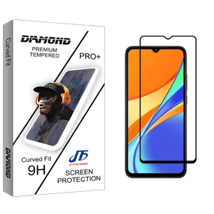 محافظ صفحه نمایش جی اف مدل Diamond glass مناسب برای گوشی موبایل شیائومی Redmi 9