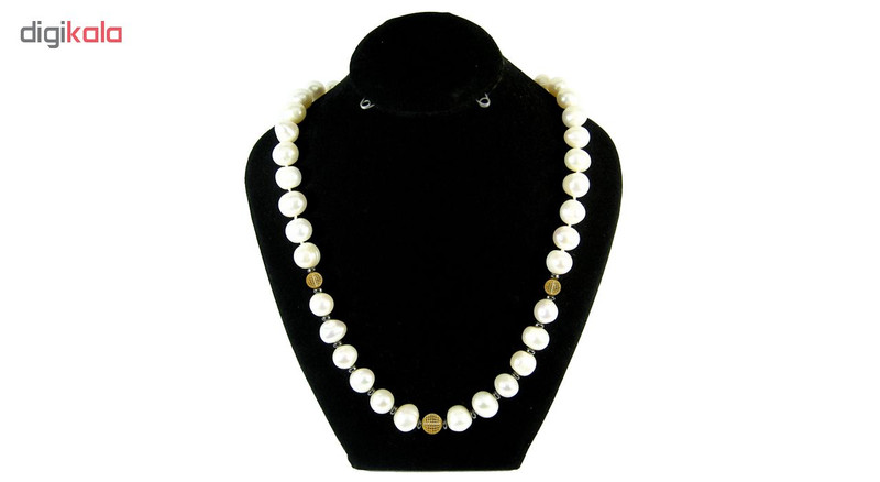 گردنبند طلا 18 عیار مانچو مدل مروارید پرورشی باروک و sfg601n