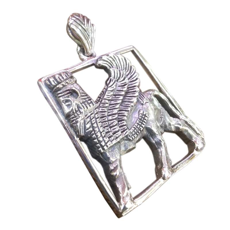 آویز گردنبند نقره کد 6956