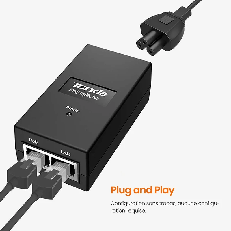 عکس شماره 3 : آداپتور پی او ای شبکه تندا مدل poe15f