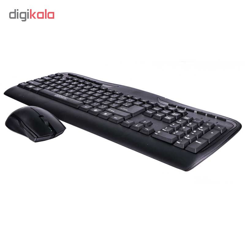 کیبورد و ماوس سادیتا مدل SKM-1554 با حروف فارسی