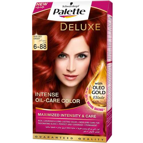 کیت رنگ مو پلت سری Deluxe مدل Ruby Red Ginger شماره 88-6