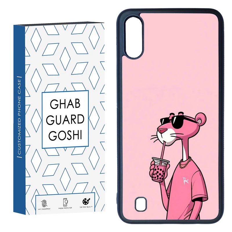 کاور قاب گارد گوشی طرح پلنگ صورتی کد TPU-213 مناسب برای گوشی موبایل سامسونگ Galaxy M10