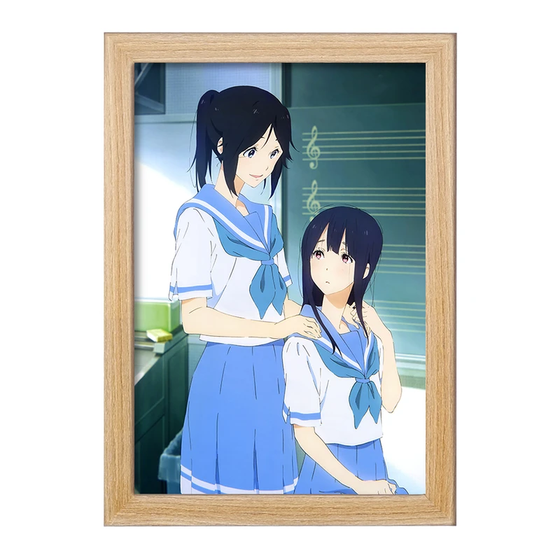 تابلو خندالو مدل کاساکی و میزور انیمه لیز و پرنده آبی کد 23820