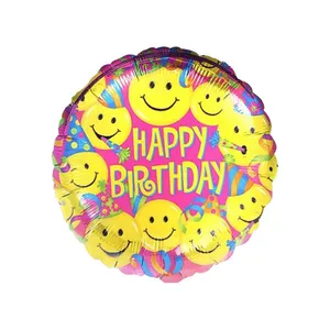 بادکنک فویلی  مدل ایموجیHappy Birthday