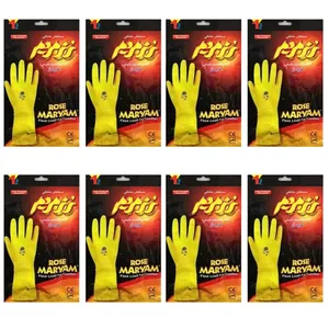 دستکش آشپزخانه رزمریم  مدل 708 سایز متوسط - 8 جفت