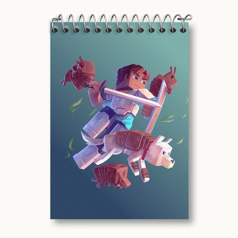 دفتر یادداشت 50 برگ خندالو مدل بازی ماینکرافت (Minecraft) کد 36985