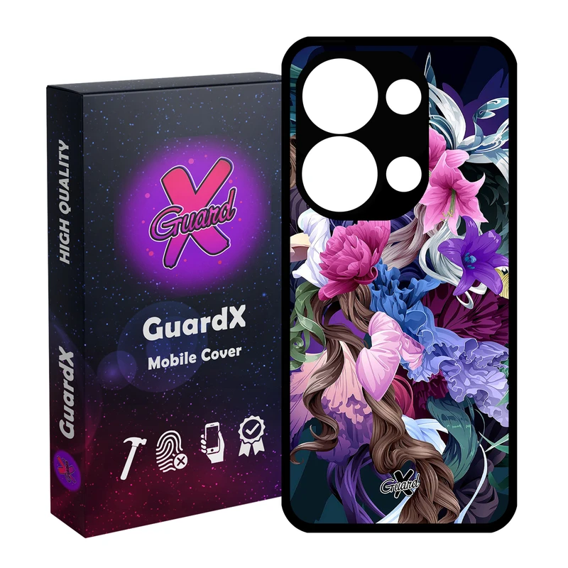 کاور گارد ایکس طرح Flower مناسب برای گوشی موبایل شیائومی Redmi Note 13 Pro 4G / Poco M6 Pro 4G