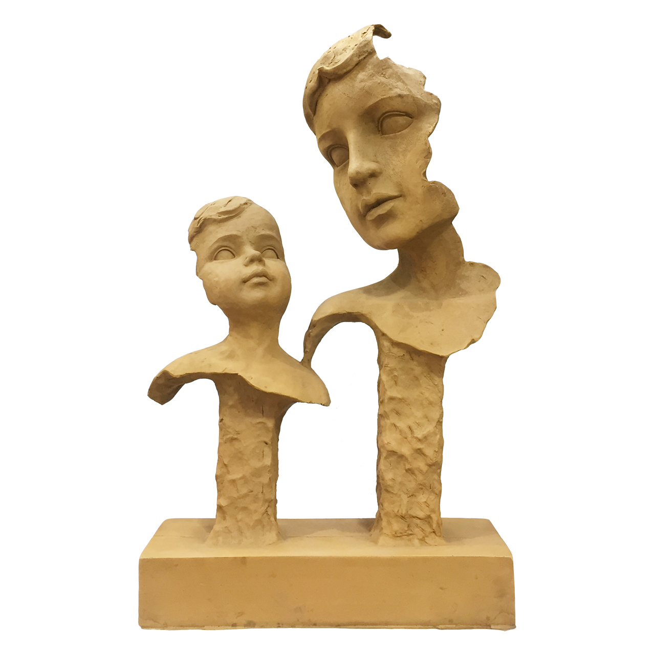 مجسمه طرح خاکی مدل مادر و فرزند