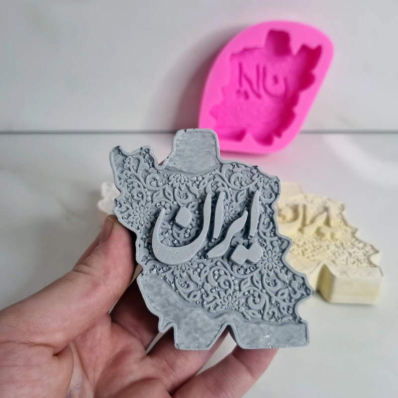 عکس شماره 2 : قالب شمع میتنگون مدل کتیبه ایران