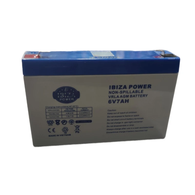 عکس شماره 3 : باتری یو پی اس 6 ولت 7 آمپر ساعت ایبیزا مدل 6v7ah