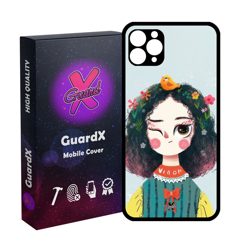 کاور گارد ایکس طرح دختر مدل Glass10639 مناسب برای گوشی موبایل اپل iPhone 11 Pro Max