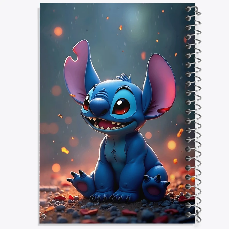 دفتر مشق 100 برگ خندالو طرح استیچ (Stitch) کد F8311