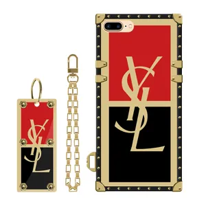 YSL cover suitable for Apple iPhone 7 Plus / 8 Plus mobile phone with pendant