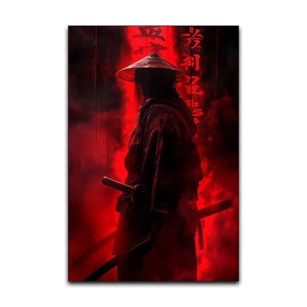 تابلو شاسی گوفی مدل سامورایی ژاپنی خفن طرح Samurai japan Poster کد RD32