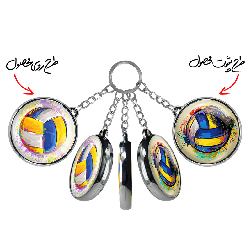 جاکلیدی خندالو طرح توپ والیبال مدل دوطرفه کد 55775909 جاکلیدی خندالو طرح توپ والیبال مدل دوطرفه کد 55775909