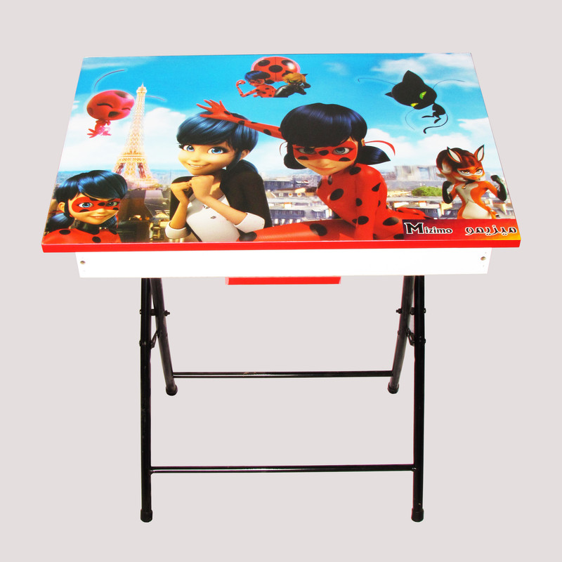 ست میز تحریر و صندلی میزیمو مدل دخترکفشدوزکی کد 36