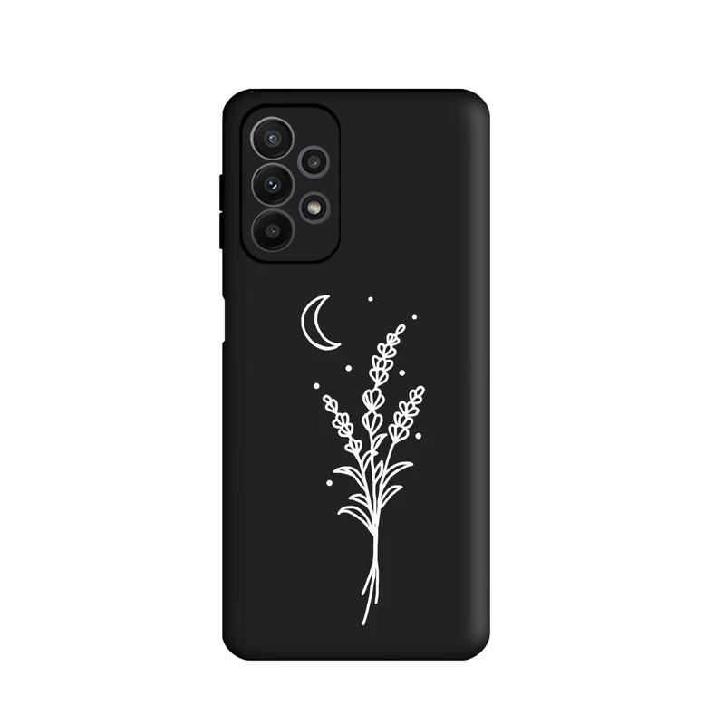 کاور قاب گارد طرح گل و ماه کد s7990 مناسب برای گوشی موبایل سامسونگ Galaxy A13 4G