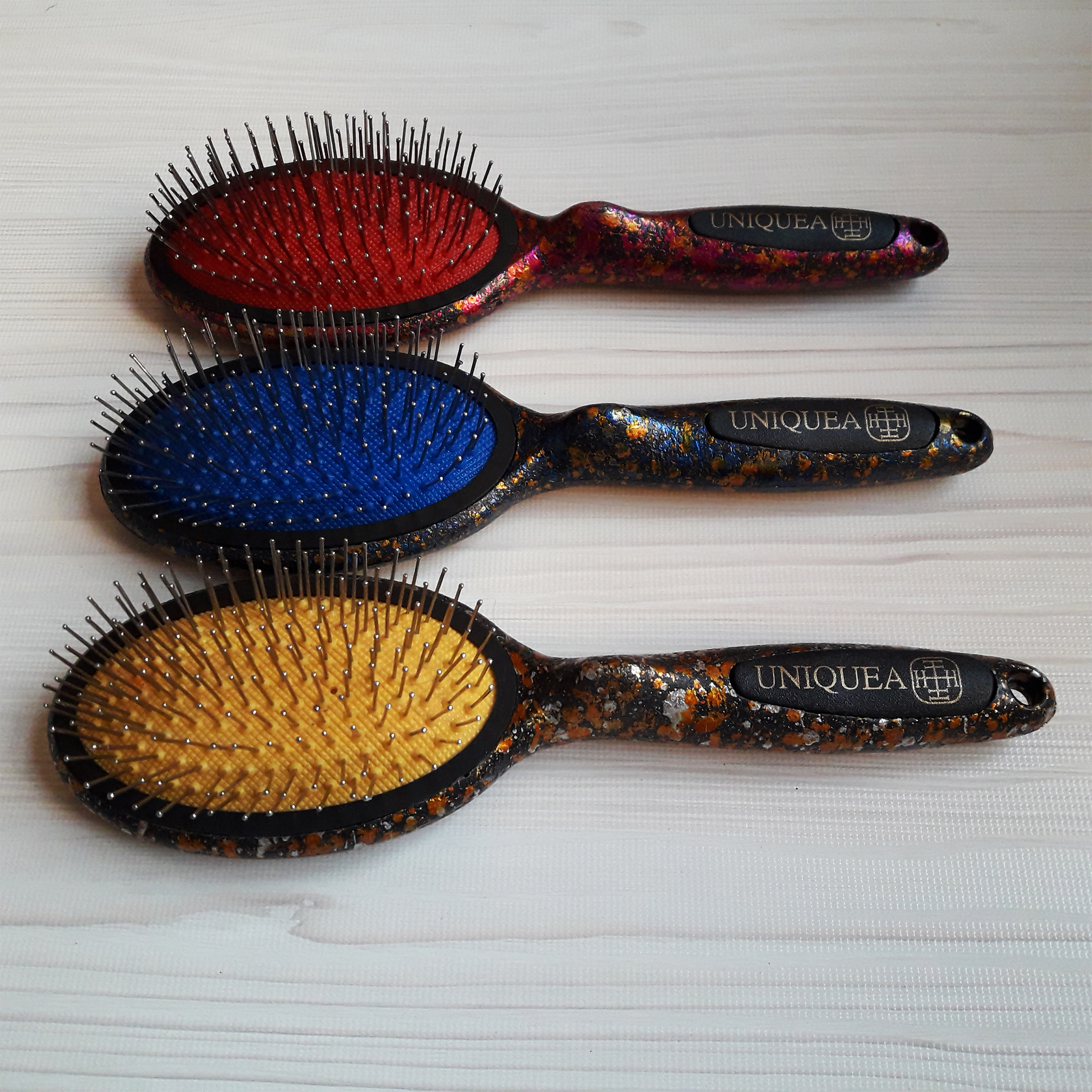 برس مو یونیکا طرح سرامیک بسته 3 عددی