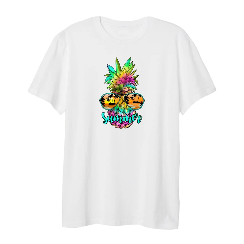 تی شرت لانگ زنانه مدل آناناس