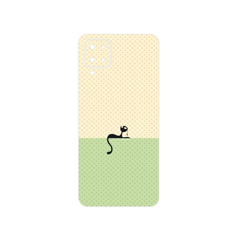برچسب پوششی ماهوت مدل Minimal Internet Cat Icon مناسب برای گوشی موبایل سامسونگ Galaxy F12