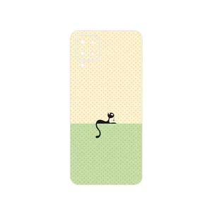 MAHOOT Minimal Internet Cat Icon Cover Sticker for Samsung Galaxy F12