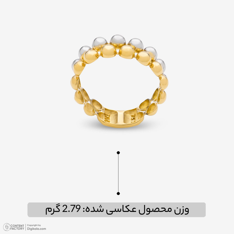 انگشتر طلا 18 عیار زنانه مایا ماهک مدل MR1564  - 8