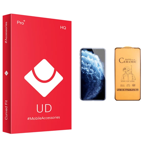 محافظ صفحه نمایش سرامیکی یو دی مدل +PRO مناسب برای گوشی موبایل اپل iPhone 11 Pro Max