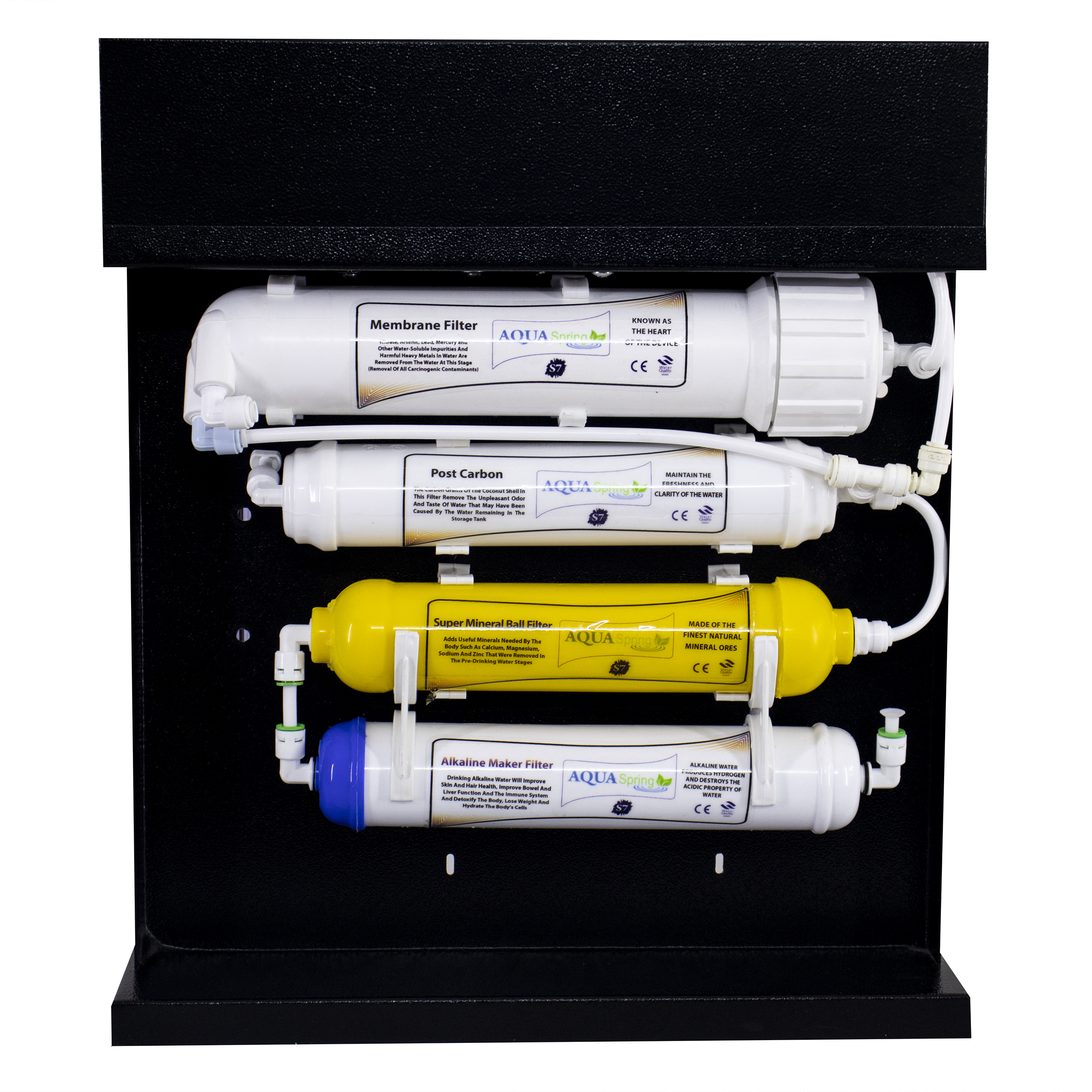 دستگاه تصفیه کننده آب آکوآ اسپرینگ مدل RO- S7-BZ 7004 به همراه فیلتر  مجموعه 3 عددی و کیت نشتی گیر