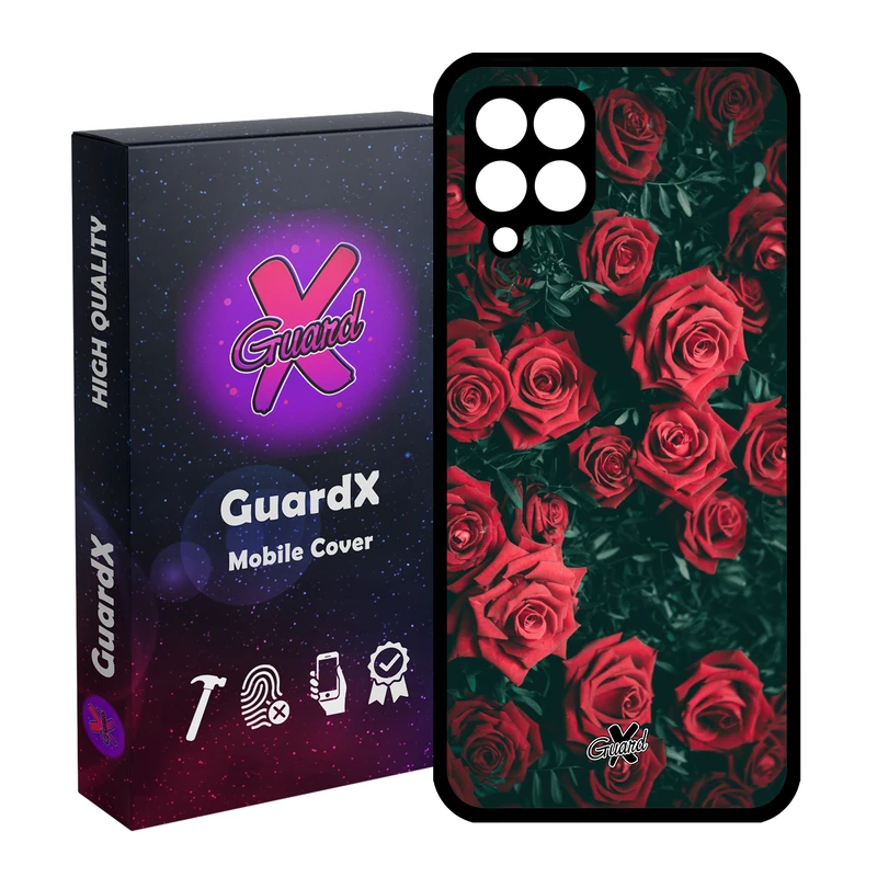 کاور گارد ایکس طرح Flower مدل Glass10208 مناسب برای گوشی موبایل سامسونگ Galaxy A12