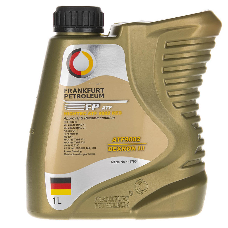 روغن گیربکس خودرو فرانکفورت پترولیوم مدل ATF9002 حجم 1000میلی لیتر