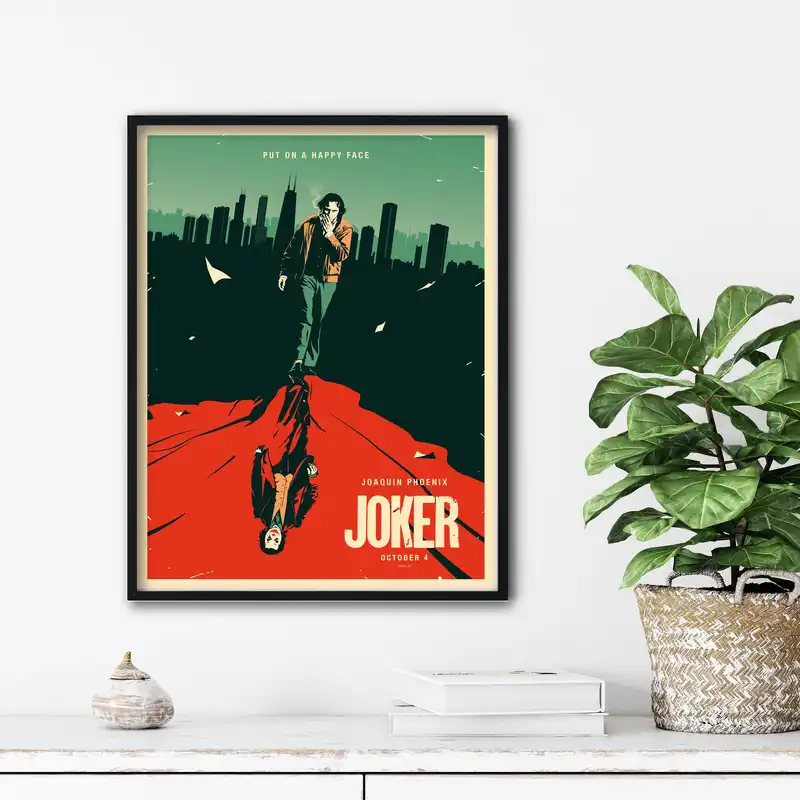 تابلو آتریسا طرح پوستر فیلم joker مدل ATm446