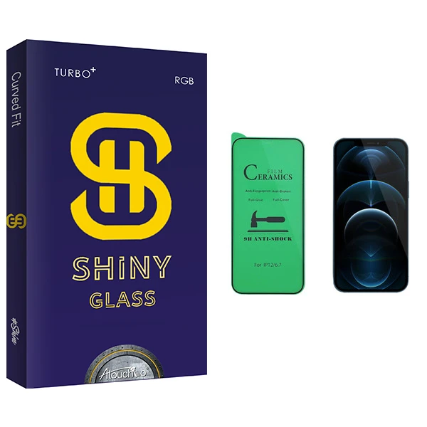 محافظ صفحه نمایش سرامیکی آتوچبو مدل Shiny Glass مناسب برای گوشی موبایل اپل iPhone 12 Pro Max