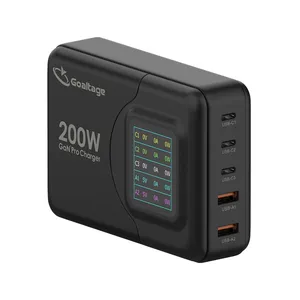 Goaltage CH07 200W PD GaN Multi Port Super-Fast Pro Wall Charger