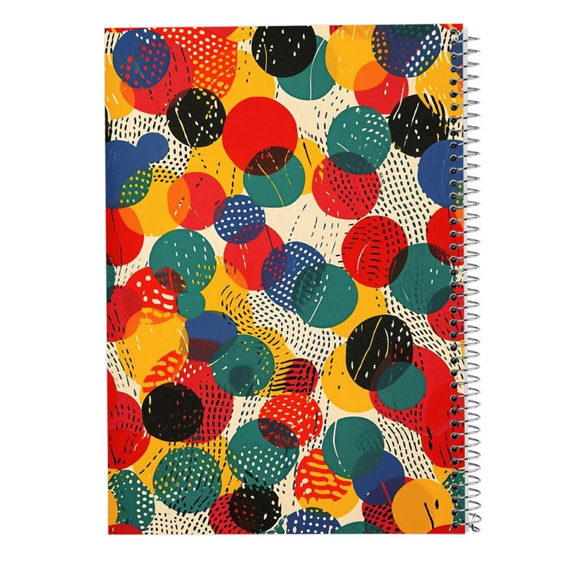 دفتر ژورنال نویسی 50 برگ مدوپد مدل نقطه ای طرح اشکال فانتزی کد DF16395