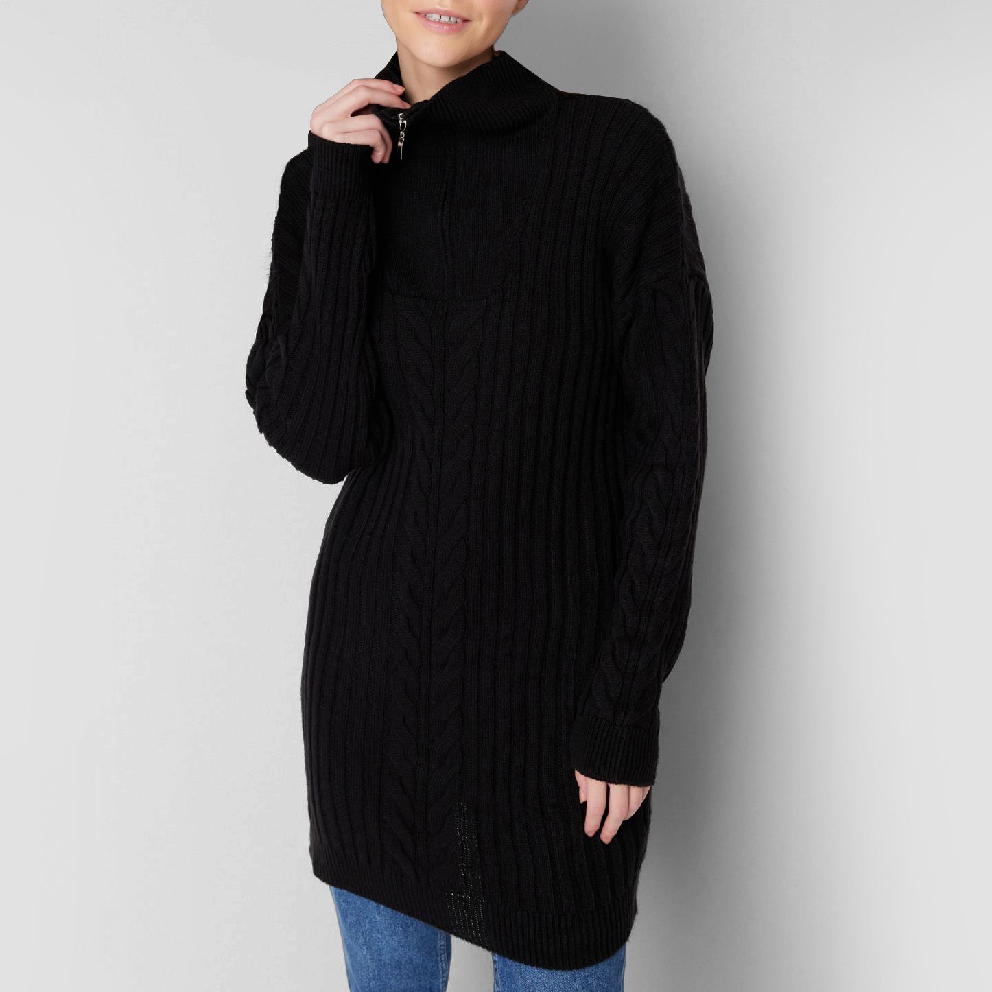 پلیور یقه ایستاده زنانه ترندیول مدل 648391291 - - 5