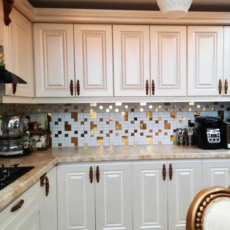 کاشی مدل بین کابینتی پلیمری پشت چسبدار کد R261 بسته 6 عددی