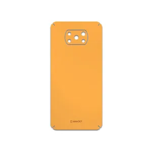 MAHOOT Matte-Orange Cover Sticker for Xiaomi Poco X3 NFC