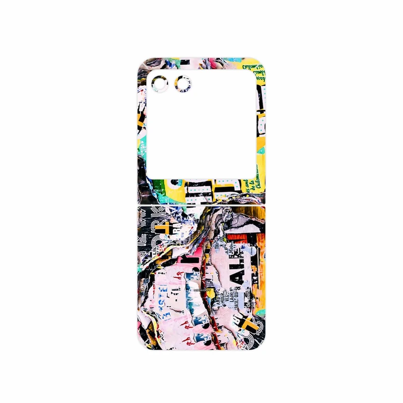 برچسب پوششی ماهوت مدل Collage of Teared Paper مناسب برای گوشی موبایل موتورولا Razr 40 Ultra