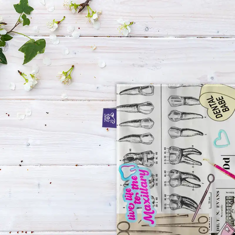 کاغذ کادو ترمه طراحان ایده مدل پترن دندان پزشکی کد job0002