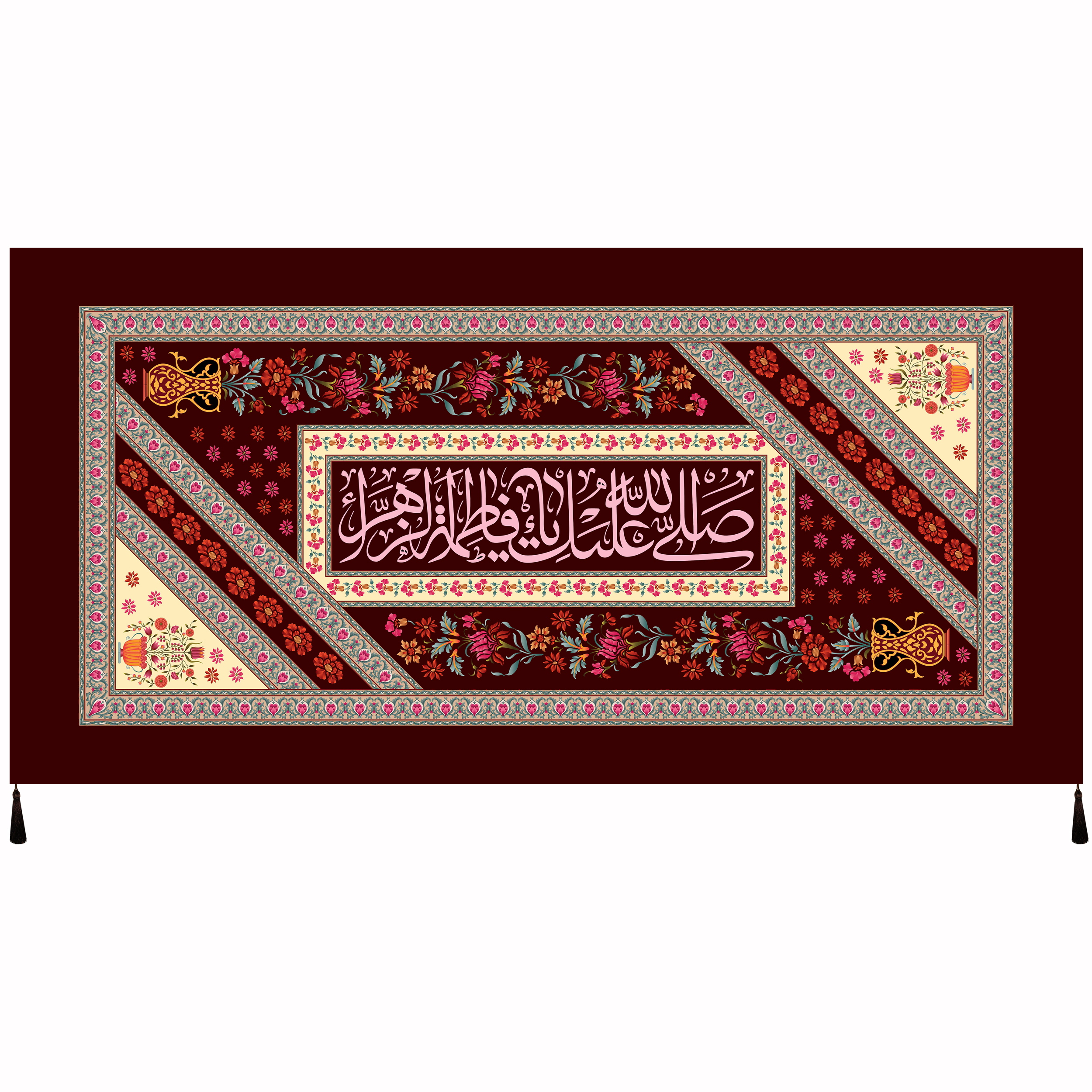 پرچم مدل حضرت فاطمه زهراء سلام الله علیها کد 100