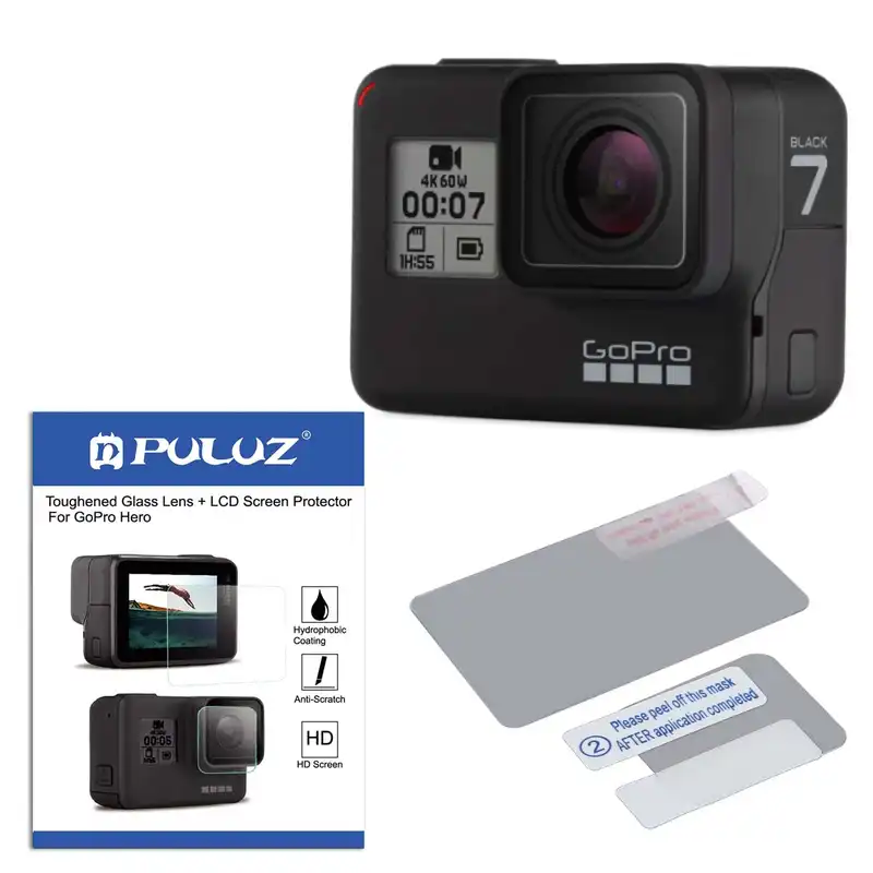 دوربین فیلم برداری ورزشی گوپرو مدل HERO7 Black Quick Stories به همراه محافظ صفحه و لنز پلوز